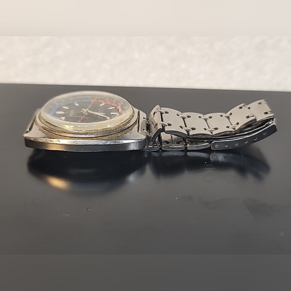 Vintage 1971 Seiko 6117 6410 Navigator Timer Manual Wind Men's Watch - Picture 6 of 11